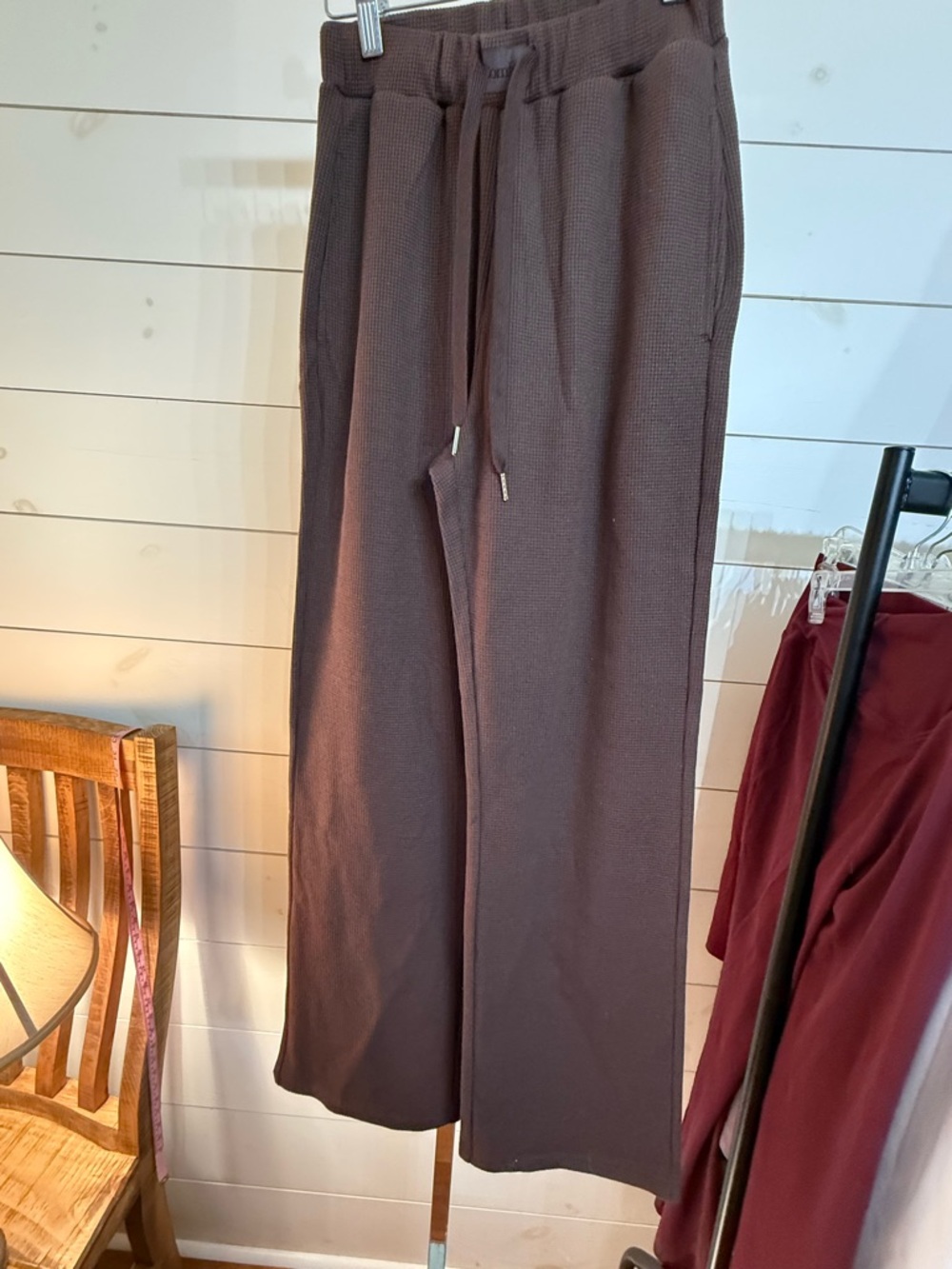 Comfort Waffle Pants in Cocoa